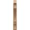 Ekena Millwork 5 1/2-in W x 26-in D x 38-in H Balboa Block Rough Cedar Woodgrain TimberThane Outlooker, Primed Tan OUTUR055X26X38BOA44RCPR - alternate 2